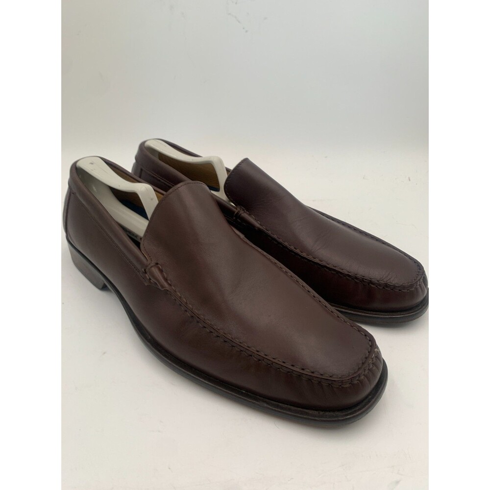 Coach "ERIC" Loafers Brown Smooth Leather Slip On Shoes Mens Size 11D P914ERICG8